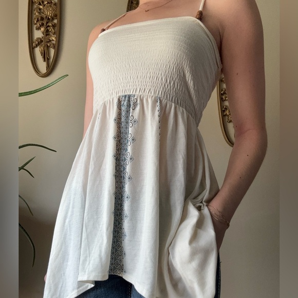 Decree Cream Boho Tank Top - Picture 9 of 9